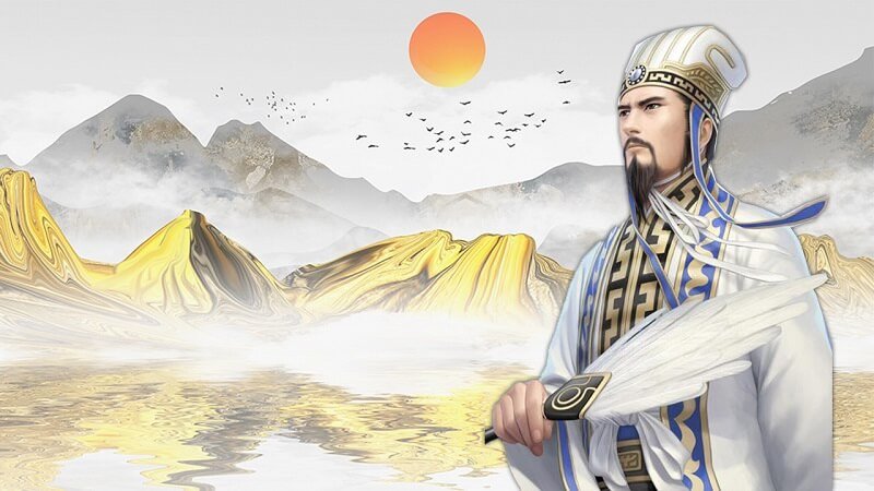 Hình xăm Gia Cát Lượng thể hiện trí tuệ siêu phàm