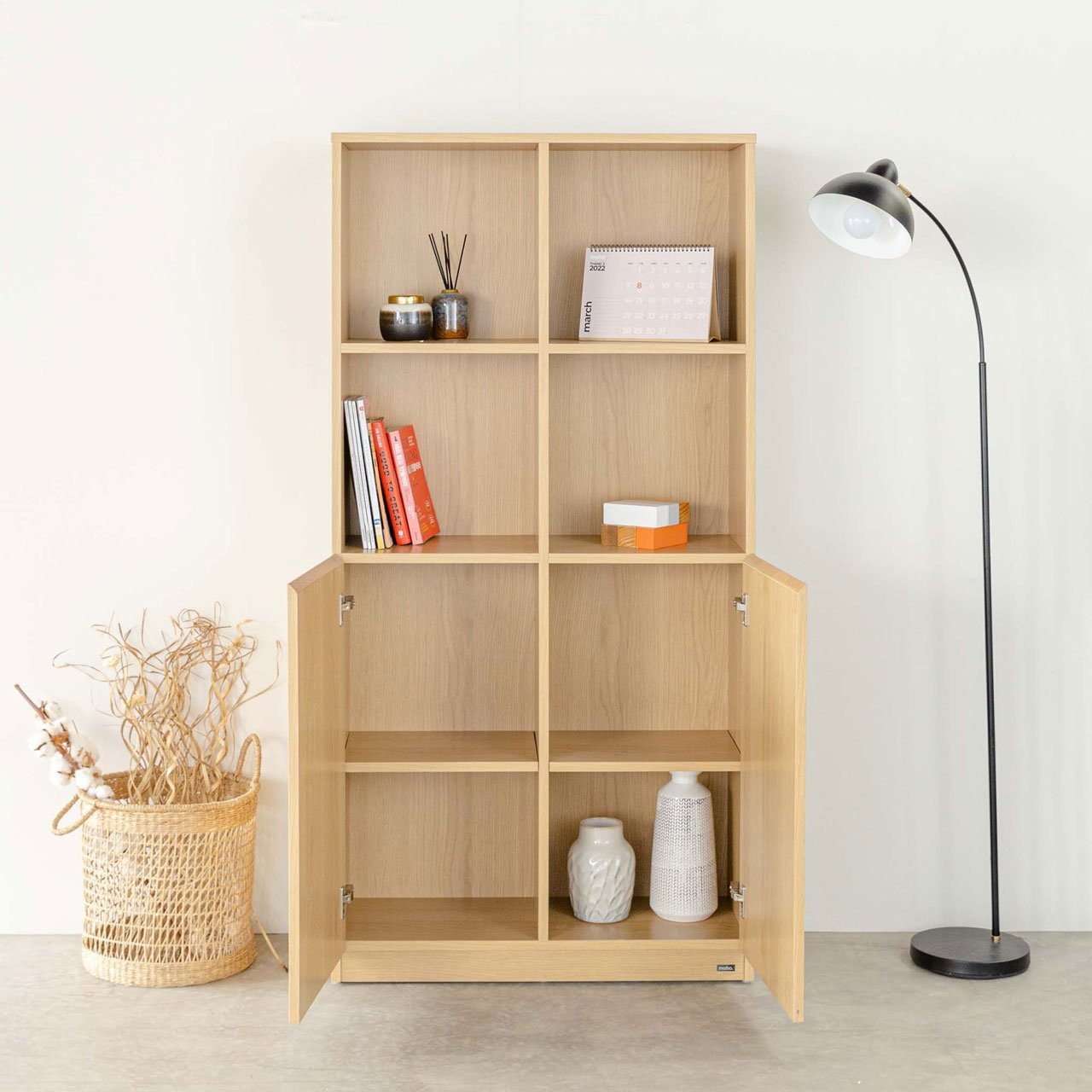 Kệ gỗ trang trí Oslo cho phòng khách và không gian đọc sách