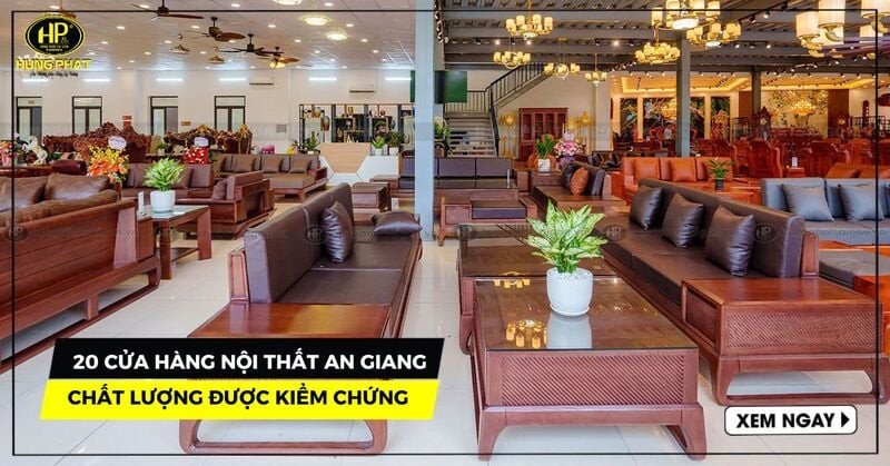 Không gian trưng bày nội thất tại một cửa hàng ở An Giang
