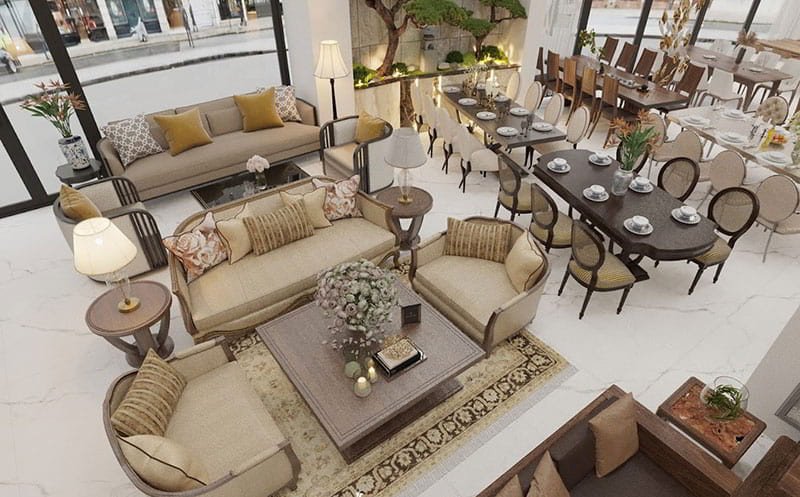 Không gian trưng bày sản phẩm nhập khẩu tại Showroom nội thất Wyn Hải Dương