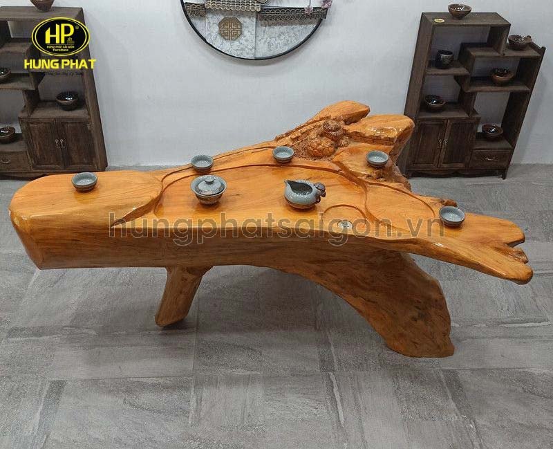 Kiểu dáng bàn trà gỗ xá xị