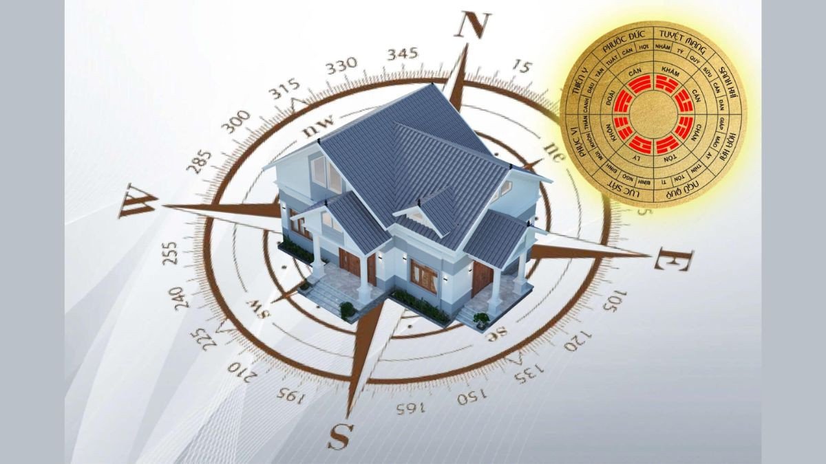 La bàn phong thủy chỉ hướng tốt và xấu cho tuổi Nhâm Tuất