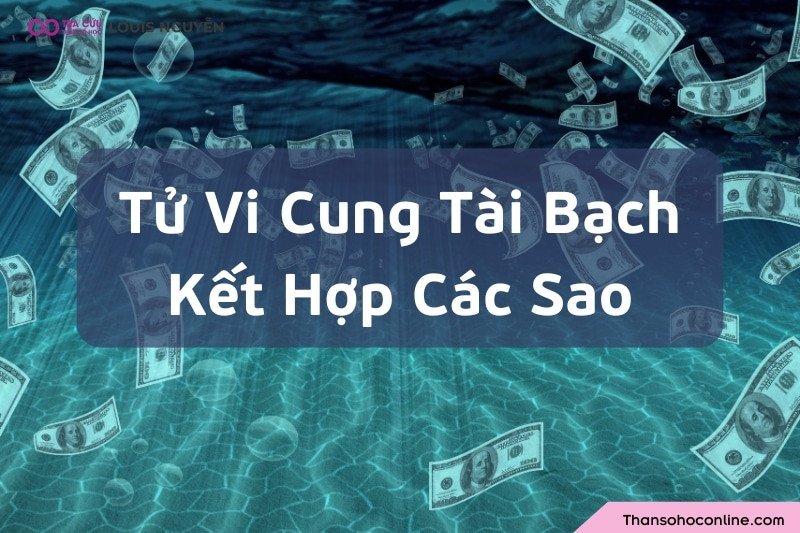 Lá số Tử Vi với cung Tài Bạch kết hợp các sao, ảnh hưởng đường tài lộc