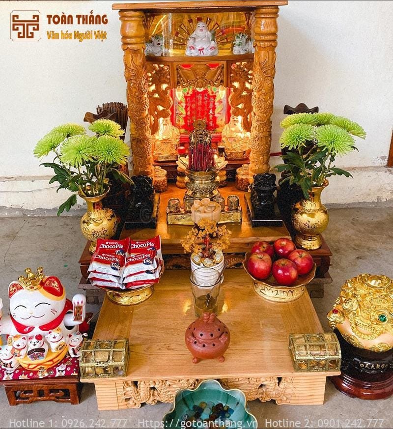 Lễ vật thành kính dâng lên Ông Công Thổ Địa mỗi dịp cúng Rằm mùng 1