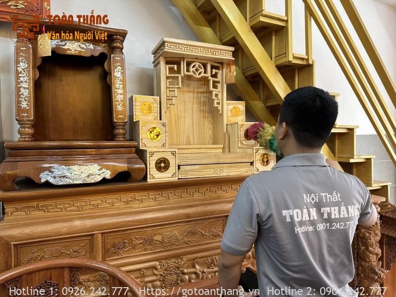 Lựa chọn bàn thờ Ông Công Thổ Địa phù hợp phong thủy gia đình