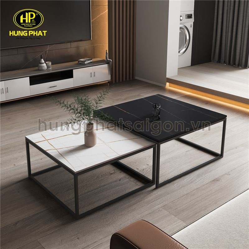 Lựa chọn kiểu dáng bàn trà vuông phù hợp nội thất