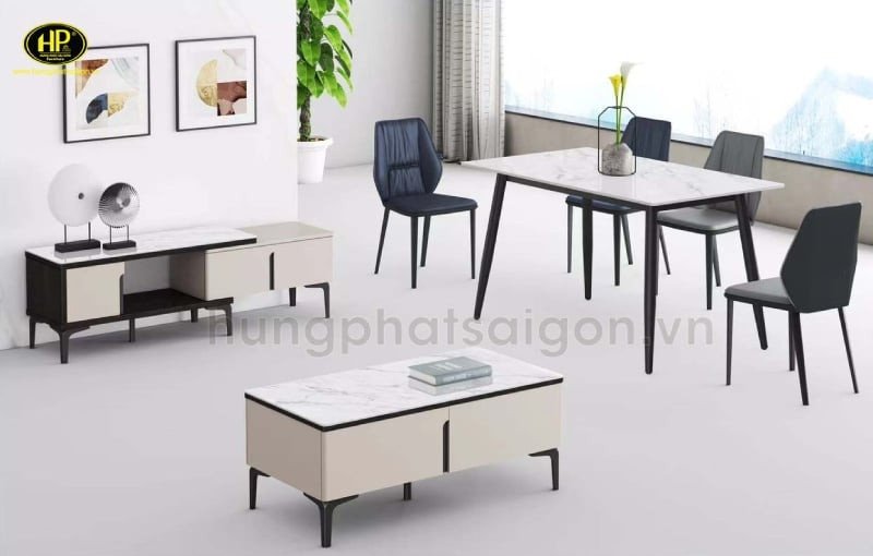 Lựa chọn mẫu bàn trà gỗ công nghiệp phù hợp không gian