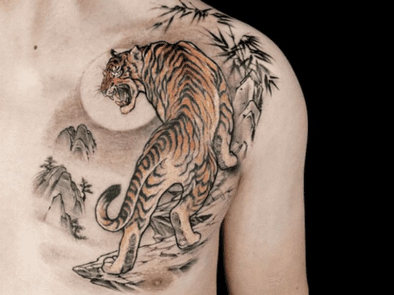 lưu ý về hình xăm hổ trong phong thủy