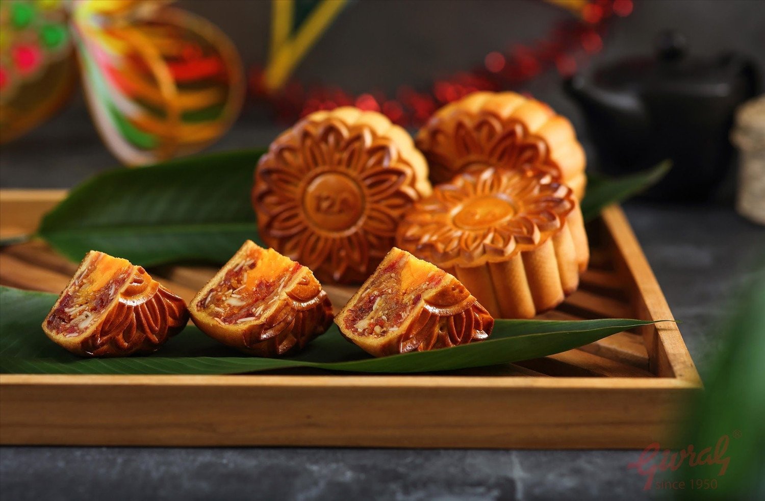 Mâm cỗ Trung thu rực rỡ