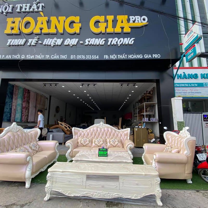 Mặt tiền cửa hàng Nội thất Hoàng Gia tại Cần Thơ