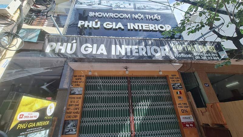 Mặt tiền Cửa hàng Nội thất Phú Gia