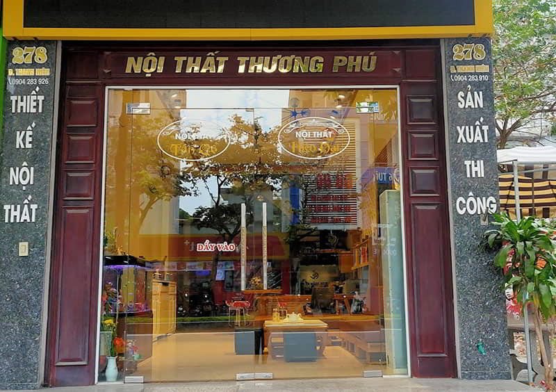 Mặt tiền Cửa hàng nội thất Thương Phú tại Hải Dương