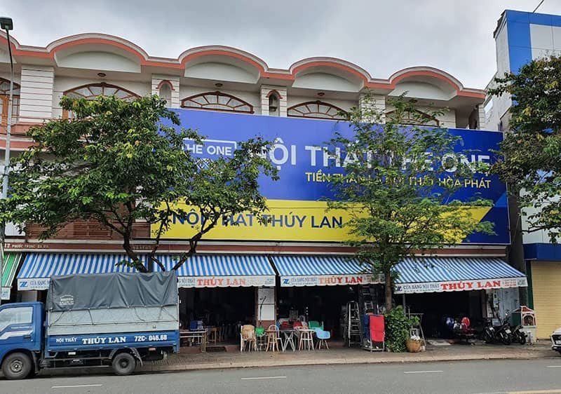 Mặt tiền cửa hàng Nội thất Thúy Lan ở Bà Rịa