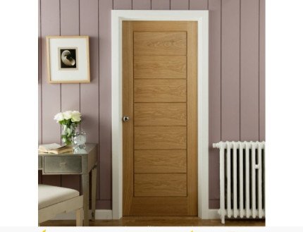 Mẫu cửa gỗ ép cho không gian nội thất hiện đại, trọng lượng nhẹ