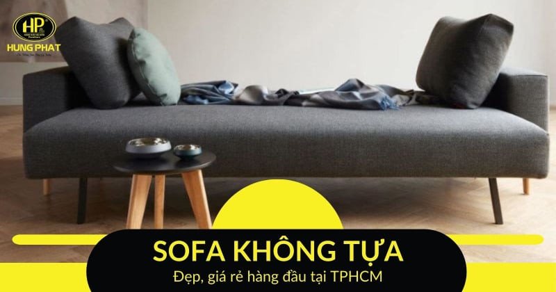 Mẫu ghế sofa không tựa hiện đại với đường nét tối giản