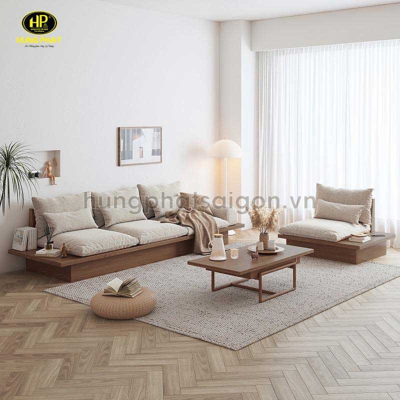 Mẫu ghế sofa văng chế tác từ gỗ lim tự nhiên cao cấp