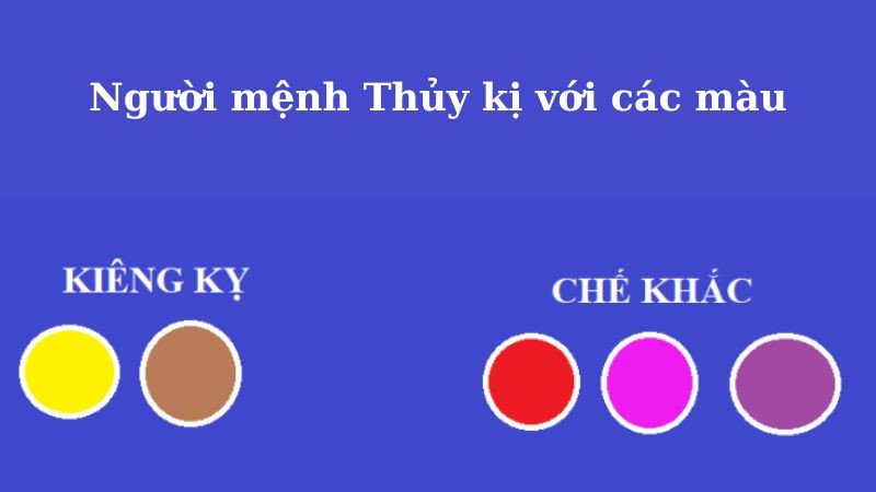 Màu sắc cần tránh cho người sinh năm 1982 mệnh Thủy
