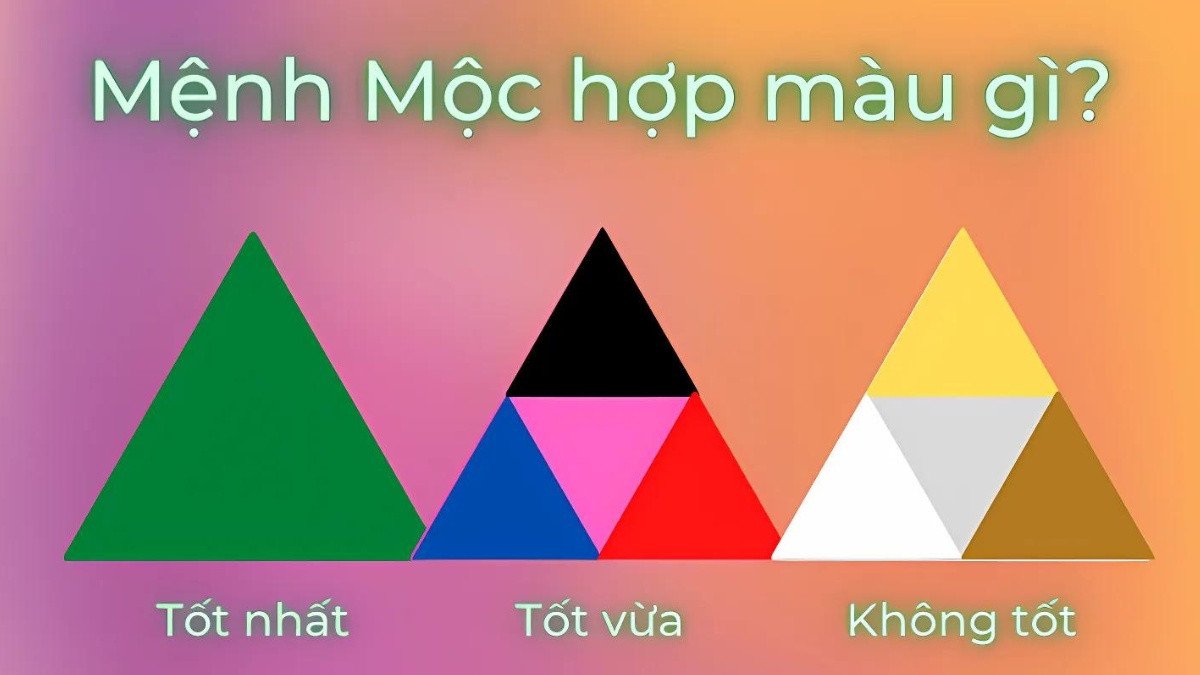 Màu sắc phù hợp với người mệnh Mộc để mang lại may mắn và tài lộc