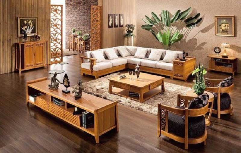 Mẫu sofa gỗ công nghiệp kiểu dáng mới