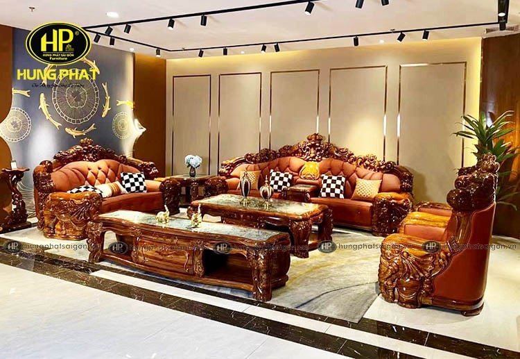 Mẫu sofa tân cổ điển với kiểu dáng thanh lịch phù hợp nhiều không gian