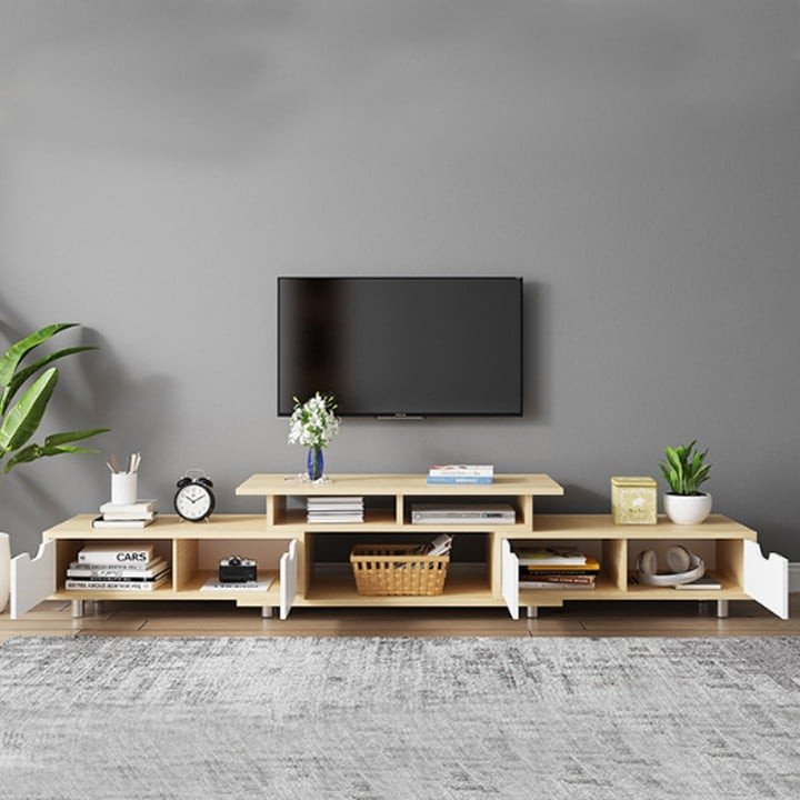 Mẫu tủ kệ tivi phòng khách phong cách hiện đại