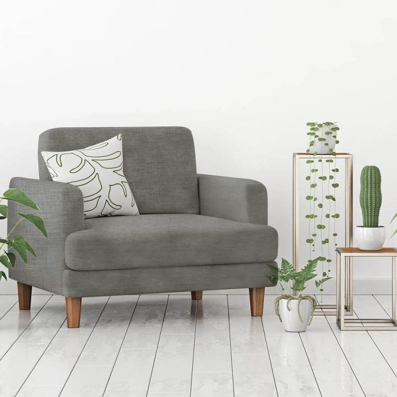 Minh họa ghế sofa 1m màu xanh dương, giải pháp tối ưu cho căn phòng có diện tích hạn chế