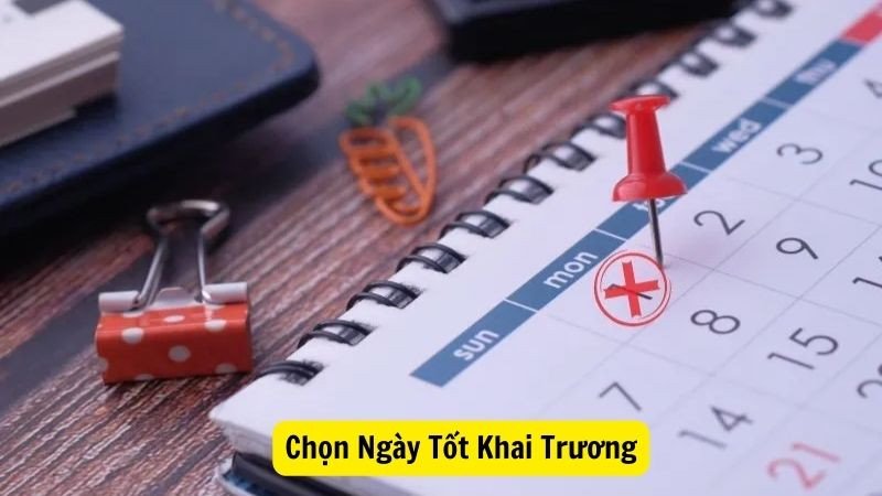 Nghi thức khai trương với lẵng hoa và băng rôn, biểu tượng cho khởi đầu suôn sẻ