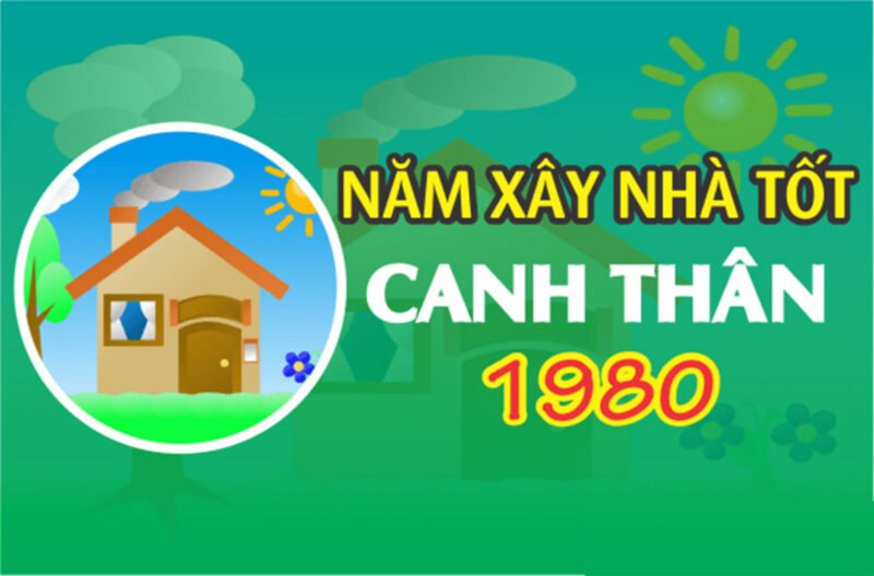 Ngôi nhà đang xây, biểu tượng của việc khởi công cho tuổi Canh Thân xây nhà