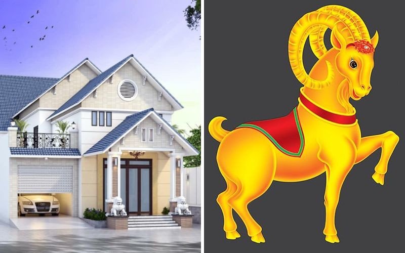 Ngôi nhà với kiến trúc hiện đại, hướng tốt cho gia chủ Tân Mùi 1991