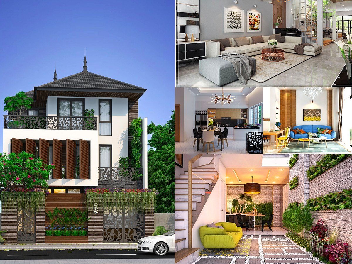 Ngôi nhà với màu sắc hợp phong thủy cho người mệnh Bạch Lạp Kim