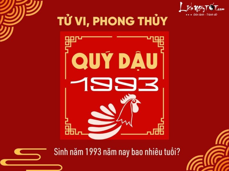 Người sinh năm 1993 Quý Dậu và cách tính tuổi