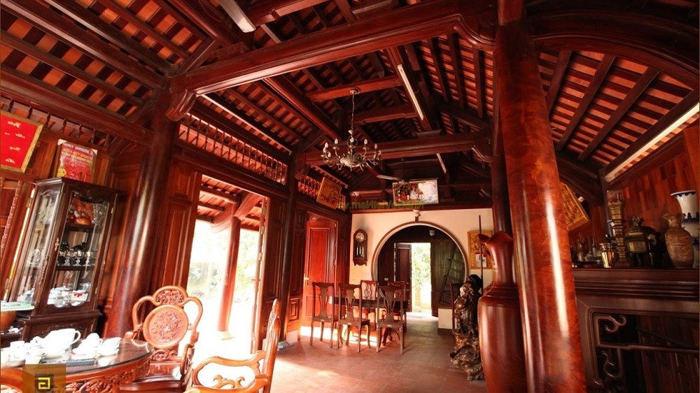Nhà gỗ cổ sử dụng vật liệu gỗ lim
