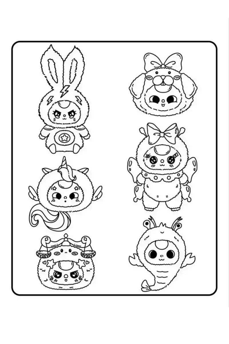 Những hình ảnh tranh tô màu baby three đáng yêu nhất