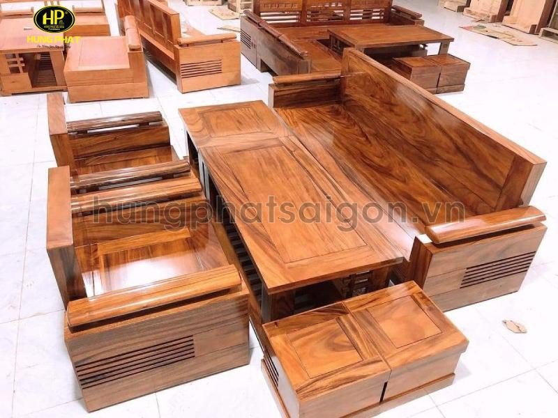 Những ưu điểm của sofa gỗ hương vân