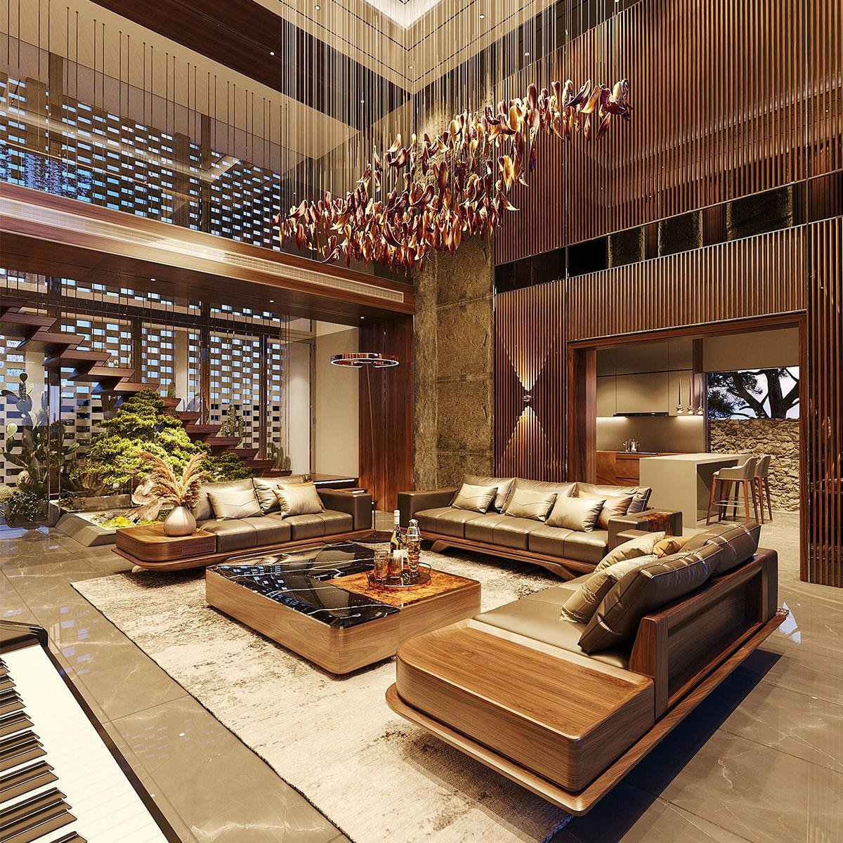 Nội thất làm từ gỗ màu vàng là gỗ gì mang lại không gian sống ấm cúng và đẳng cấp 