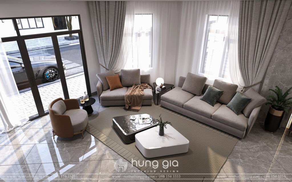 Nội thất phòng khách đẹp, mang lại may mắn cho gia chủ tuổi Canh Ngọ