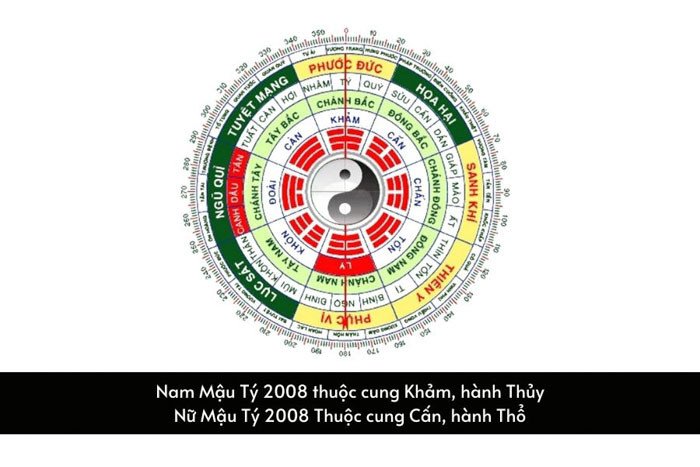 Phân biệt cung mệnh của nam và nữ tuổi Mậu Tý là mệnh gì 2008