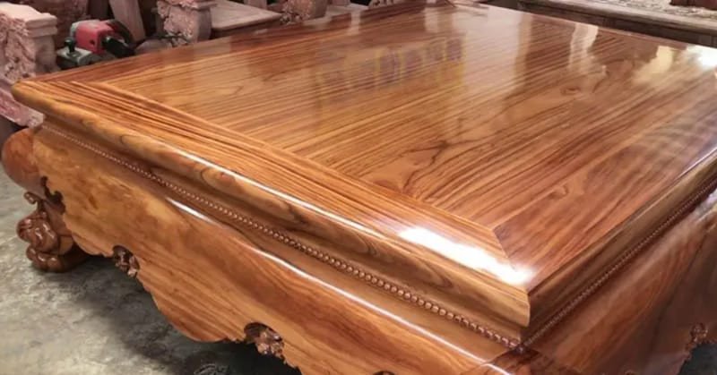 Phản gỗ gõ đỏ chạm khắc