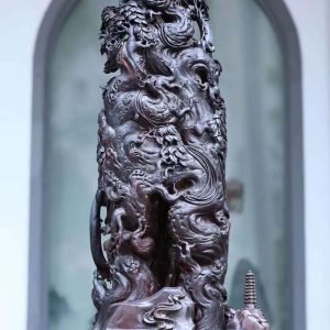 Phật A Di Đà Gỗ Vương Mộc Tử Đàn Cao 128cm - Hình ảnh 12