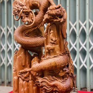 Phục Rồng Gỗ Ngọc Am Cao 79cm - 3