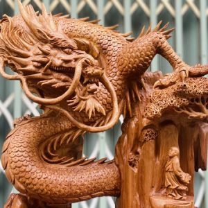Phục Rồng Gỗ Ngọc Am Cao 79cm - 4