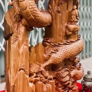 Phục Rồng Gỗ Ngọc Am Cao 79cm - 5