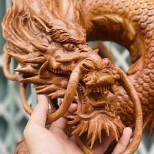Phục Rồng Gỗ Ngọc Am Cao 79cm - 6