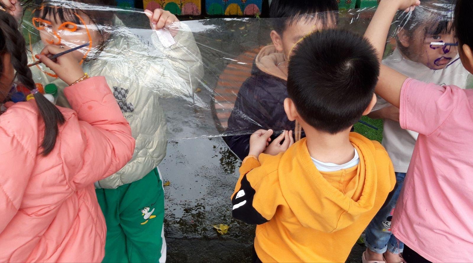 Hình ảnh que kem gỗ phân hủy tự nhiên bên cạnh mầm cây xanh tươi tốt