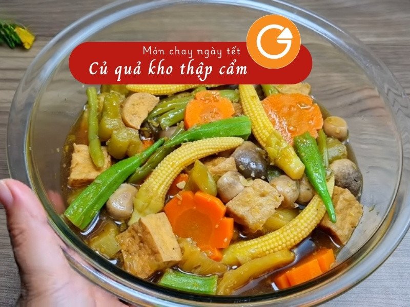 Rau củ kho thập cẩm thơm ngon