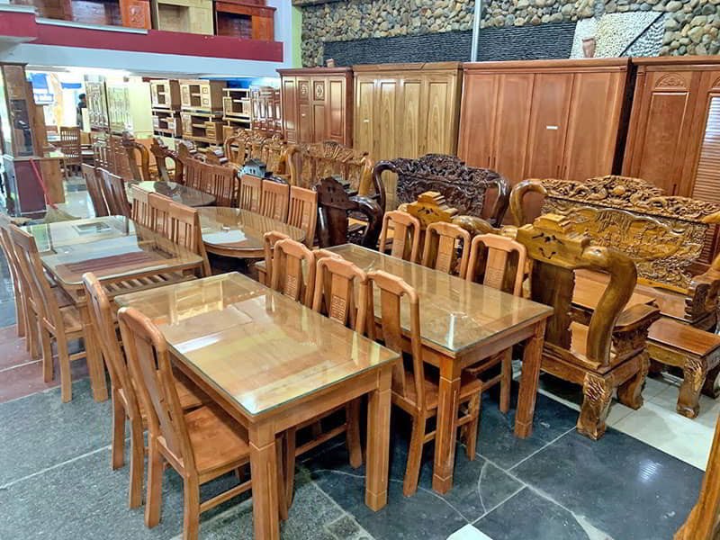Sản phẩm đồ gỗ tự nhiên tại cửa hàng đồ gỗ nội thất Việt Thái