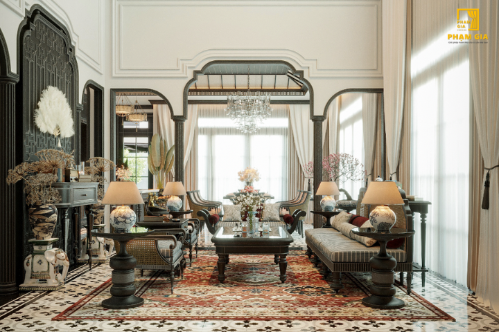 Sản phẩm đồ nội thất làm từ gỗ Tung với thiết kế đơn giản và màu sắc tự nhiên sáng