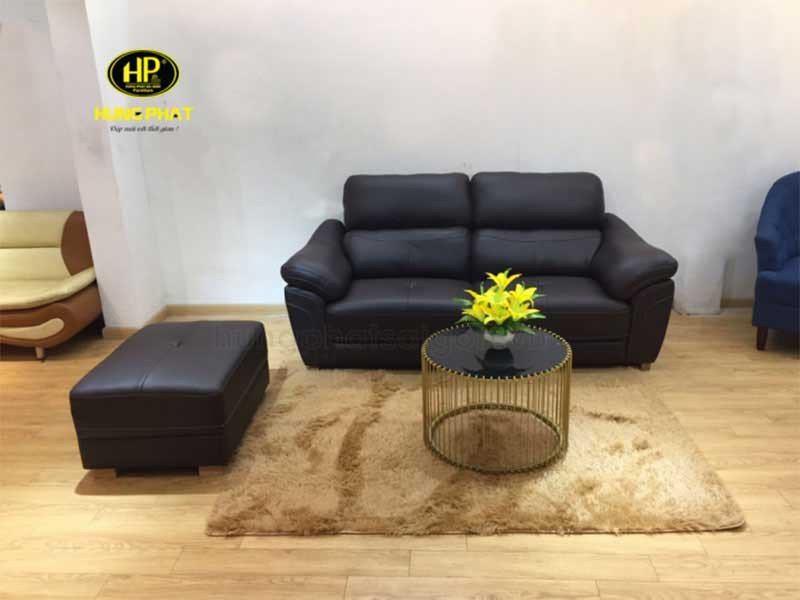 Sofa băng da HV-119 thiết kế hiện đại cho phòng khách