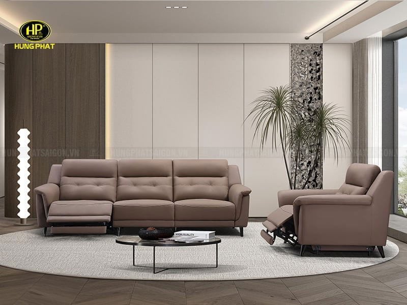 Sofa da bò Ý thư giãn chỉnh điện LG927 với thiết kế sang trọng