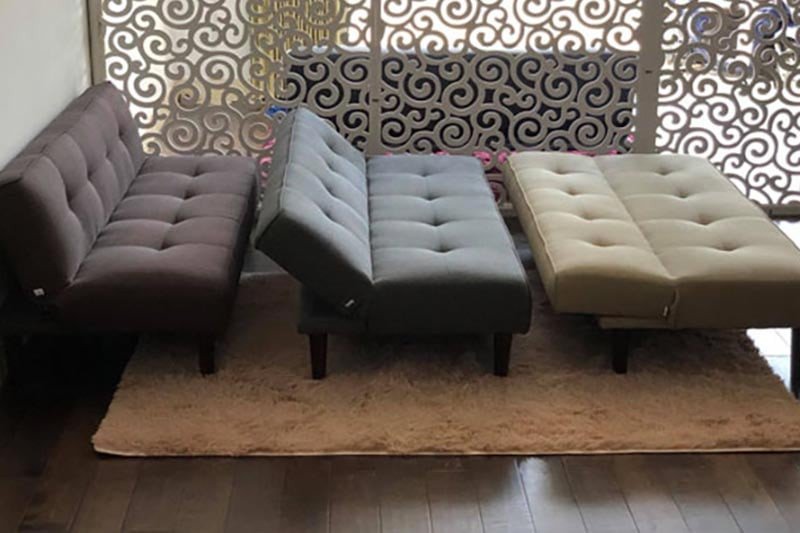 Sofa giường mini màu xanh đa năng phù hợp căn hộ nhỏ